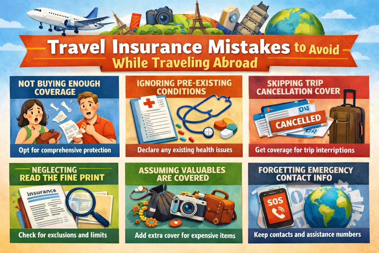 Travel Insurance Mistakes to Avoid While Traveling Abroad Thumbnail